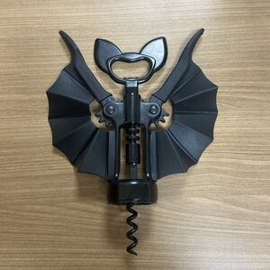 Ototo Vino Corkscrew and Bottle Opener Halloween Bat‎ Goth